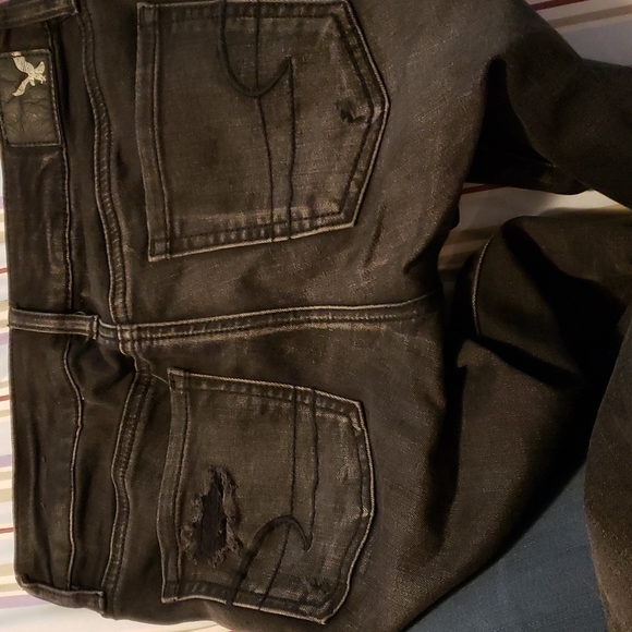 $15 or 2/$20! American Eagle Outfitters Black Jeggings Super Stretch Size 0 - Picture 3 of 9